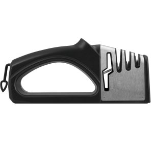 Afilador de cuchillos Manual profesional de 4 secciones, piedra de afilar de diamante de acero inoxidable, accesorios de utensilios de cocina