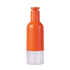 Molinillos de pimienta y sal por gravedad eléctricos de plástico, sistema de molinillo de pimienta para botella