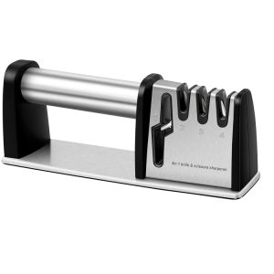 Cuchillas duraderas de restauración y pulido de alta calidad, el mejor afilador de cuchillos de cocina Manual de 3 etapas con Mango antideslizante